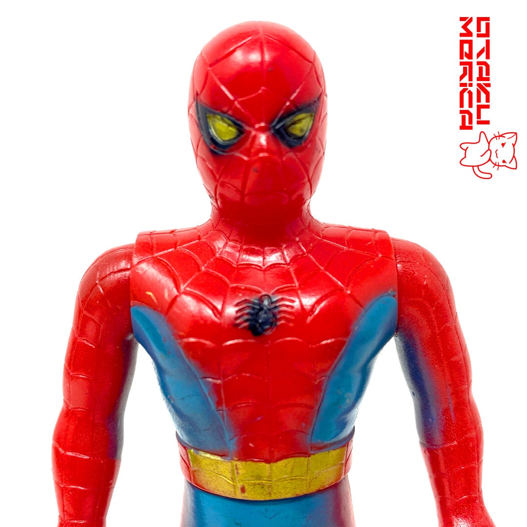 1978 スパイダーマン ソフビ ポピー SPIDERMAN 面取れ 25㎝ 1978