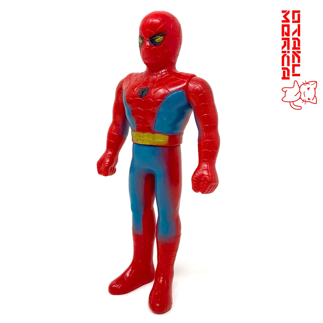 1978 スパイダーマン ソフビ ポピー SPIDERMAN 面取れ 25㎝ 1978