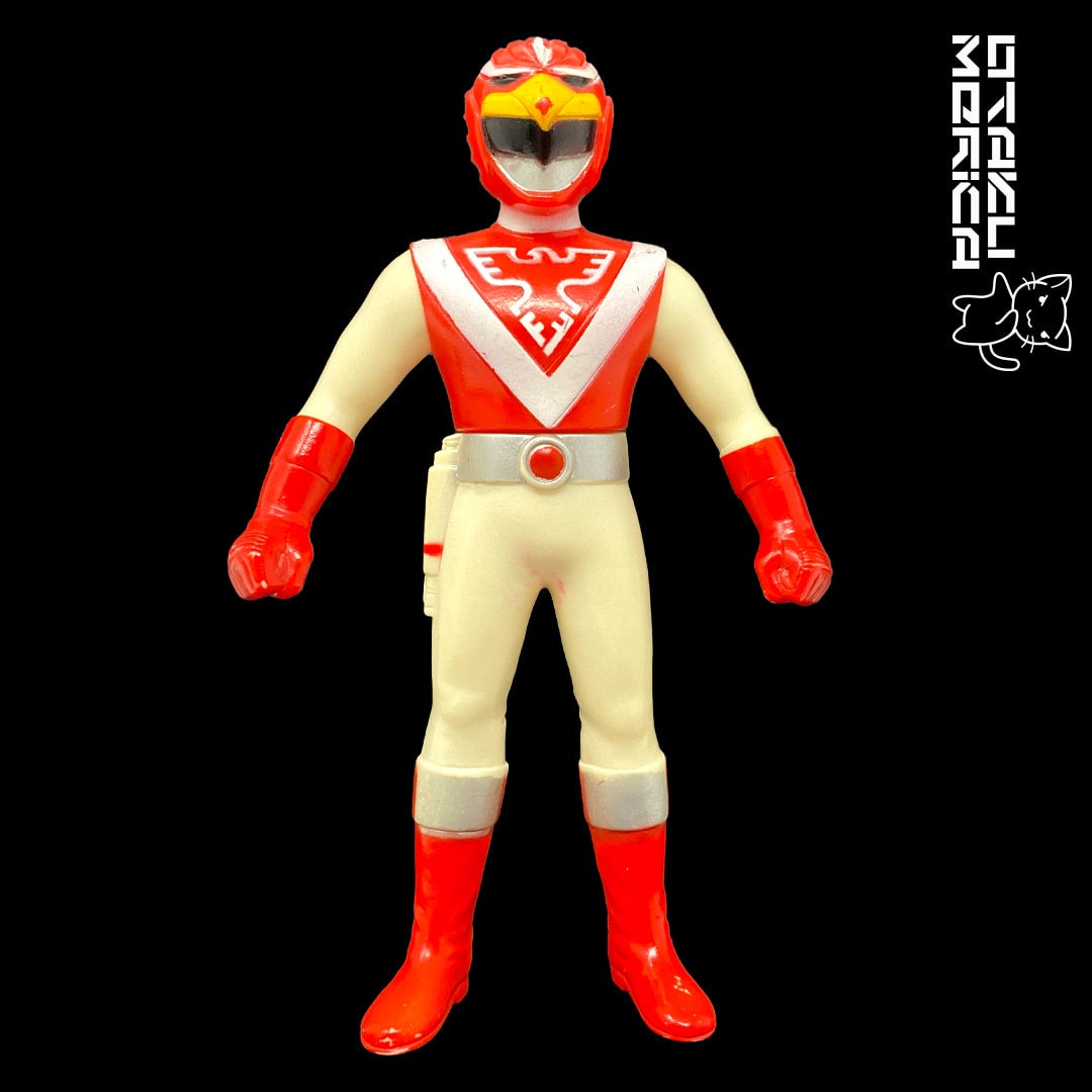 Bandai 1988 Choujuu Sentai Liveman Red Falcon - Sofubi Figure | Otakumerica