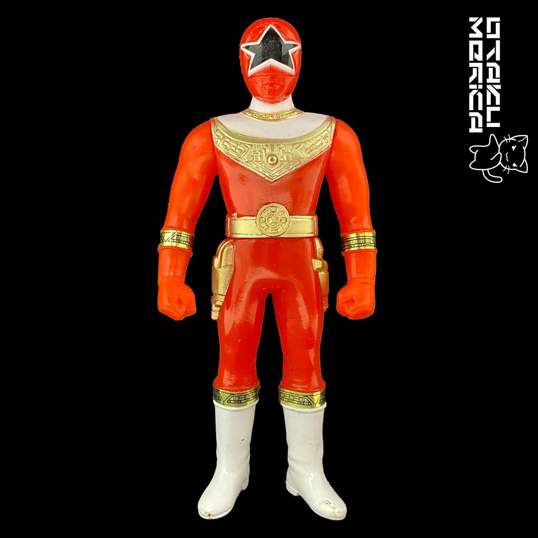 Bandai 1995 Chouriki Sentai Ohranger Red Ranger - Sofubi Figure ...