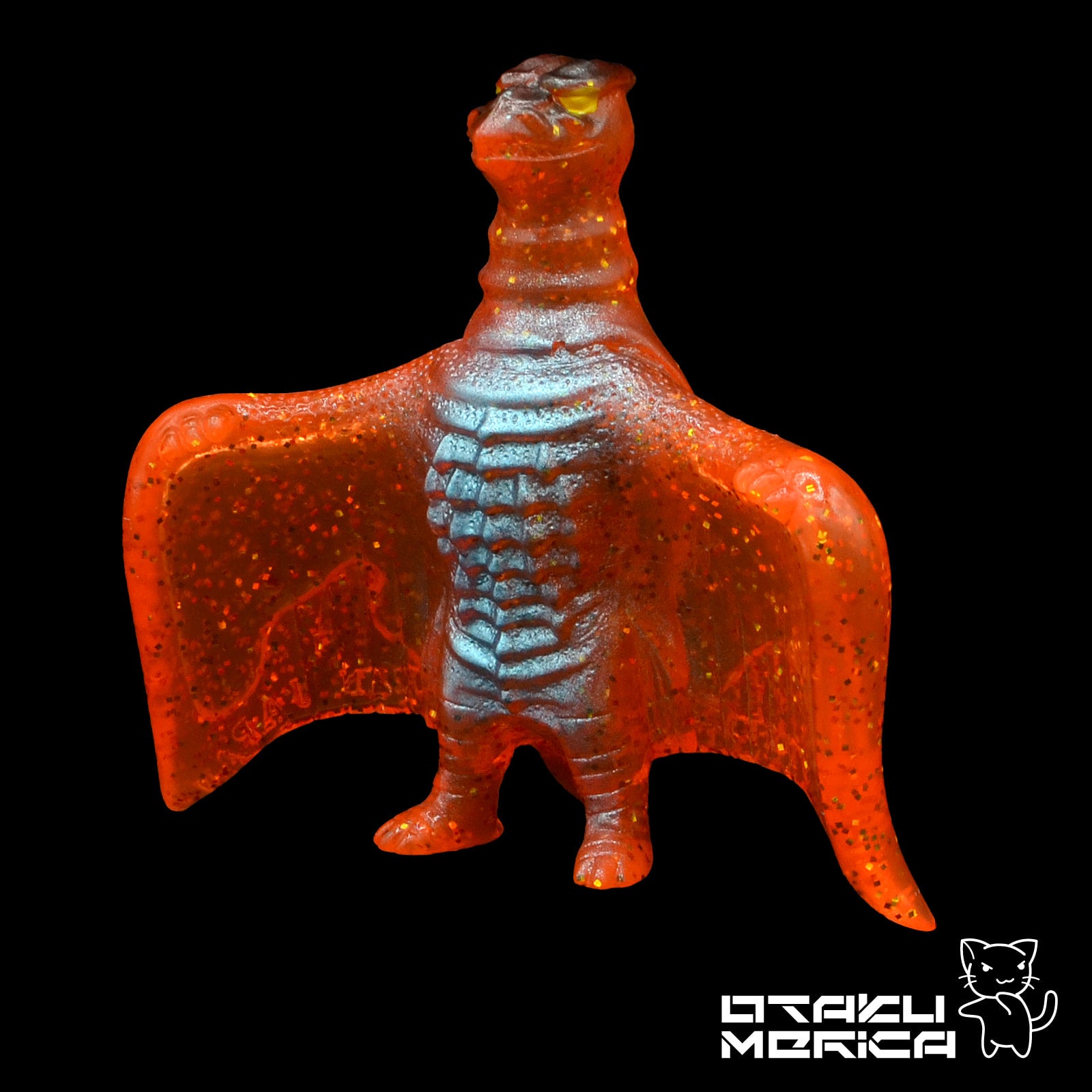 Marusan 2023 Margacha Rodan (Clear Orange, Glitter) Kaiju Sofubi Figure ...